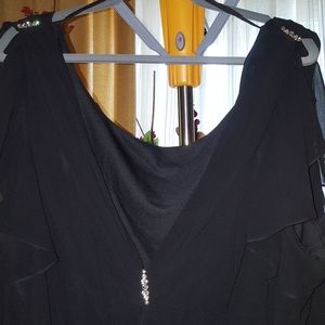 Long black elegant dress with some sparkle!!